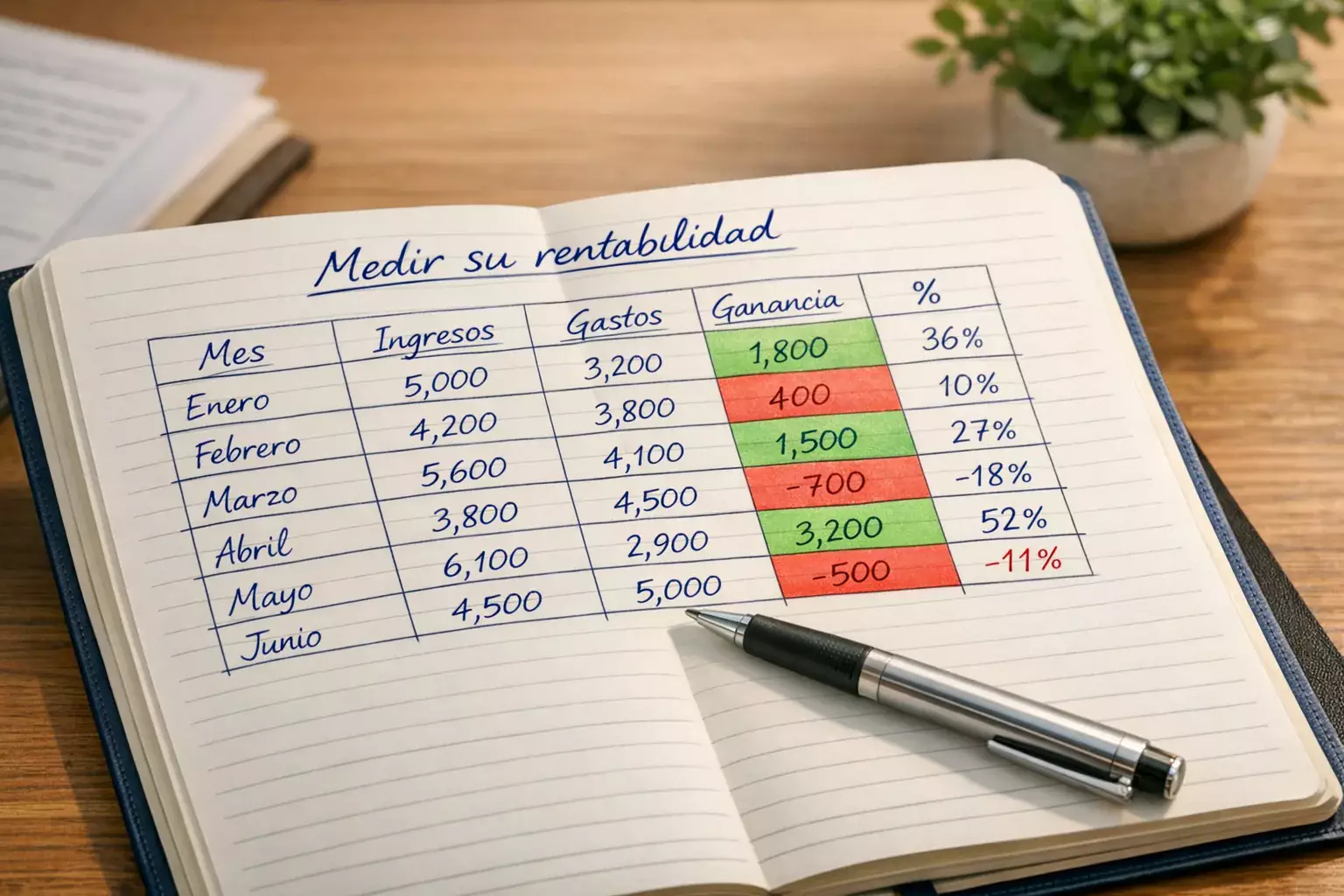 Cuaderno con registro detallado de apuestas deportivas